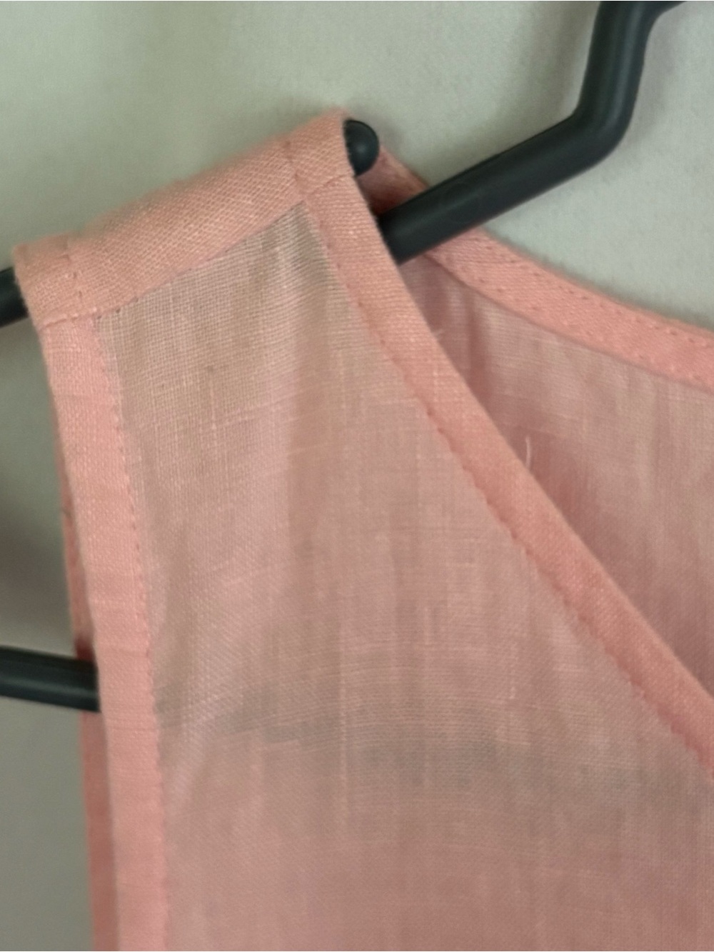 J. Jill Love Linen Light Pink Sleeveless Shift Dress Summer Vacation Size Small - Picture 8 of 11